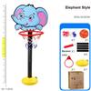 Adjustable 52-113Cm Toddler Cartoon Basketball Hoop Parent-Child Interactive Outdoor Indoor Ball Sport Backboard Rim Shoot