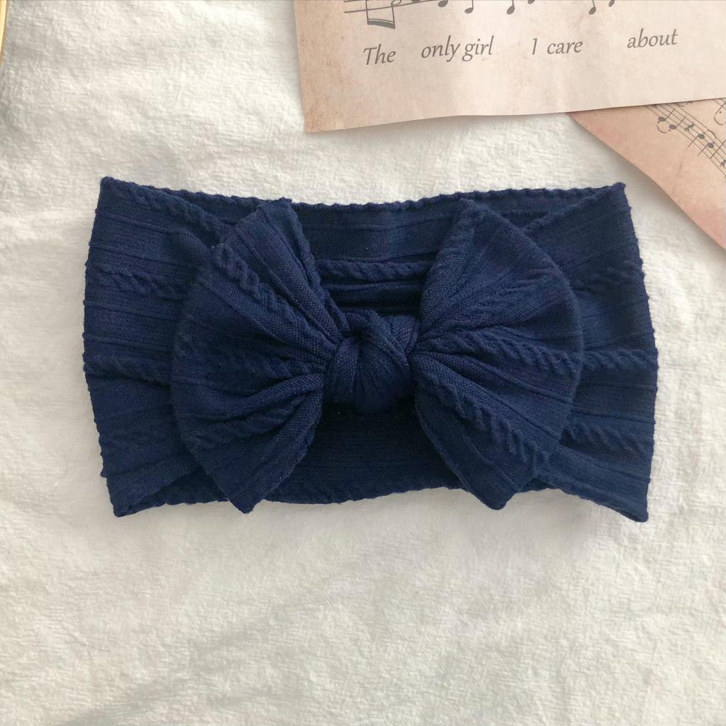 European & American Elastic Nylon Bow Baby Headband Hair Accessories