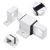 AAAAA AluminumAlloyBlack/Gray Window Gate Security Pull Ring Spring Bounce DoorBoltAutomatic Latch Lock Black Grey Window