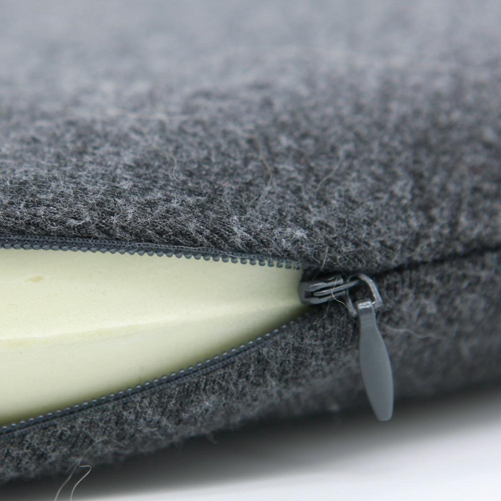 MUJI-Style Tatami Round Memory Foam Seat Cushion - Breathable, Solid Color, Tie-On for Office Chair