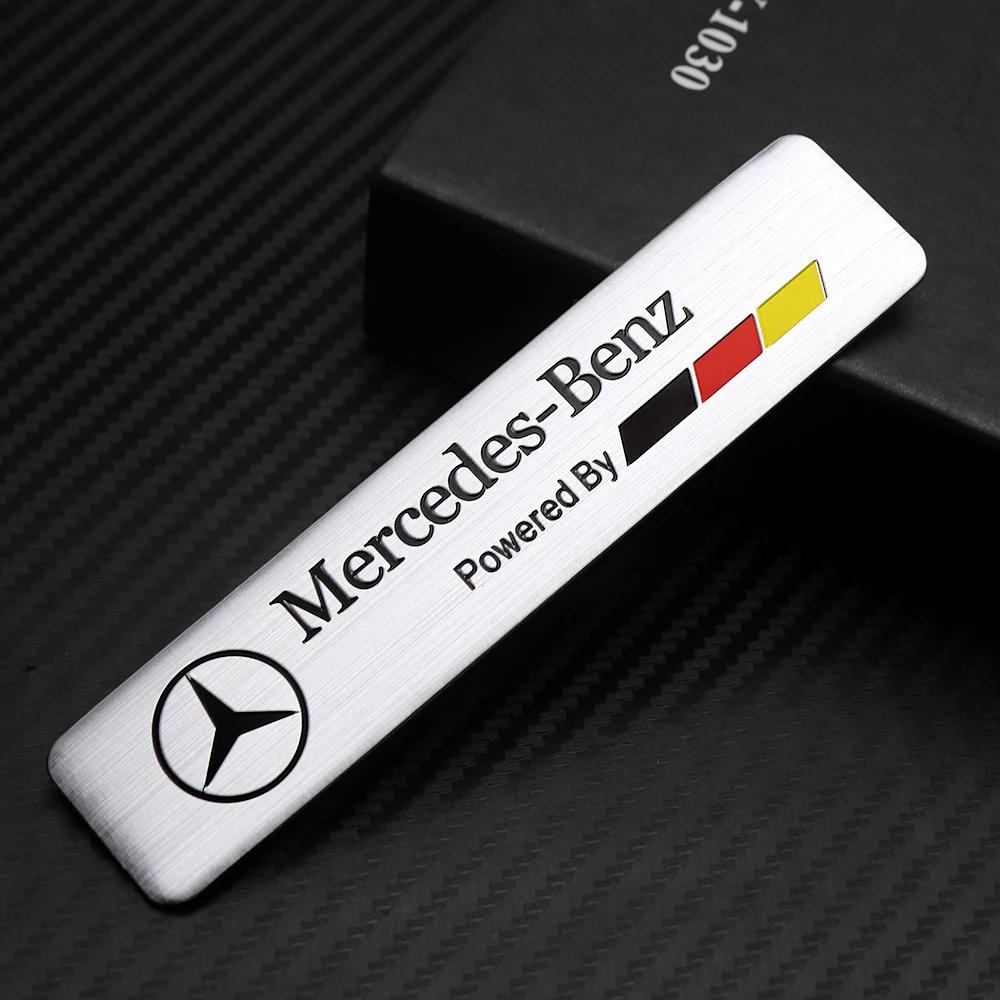 

1PCS 3D Aluminum Car Body Trunk Stickers Auto Modification Accessories AMG For Mercedes BenzW108 W124 GLC CLA CLS A B C E Class