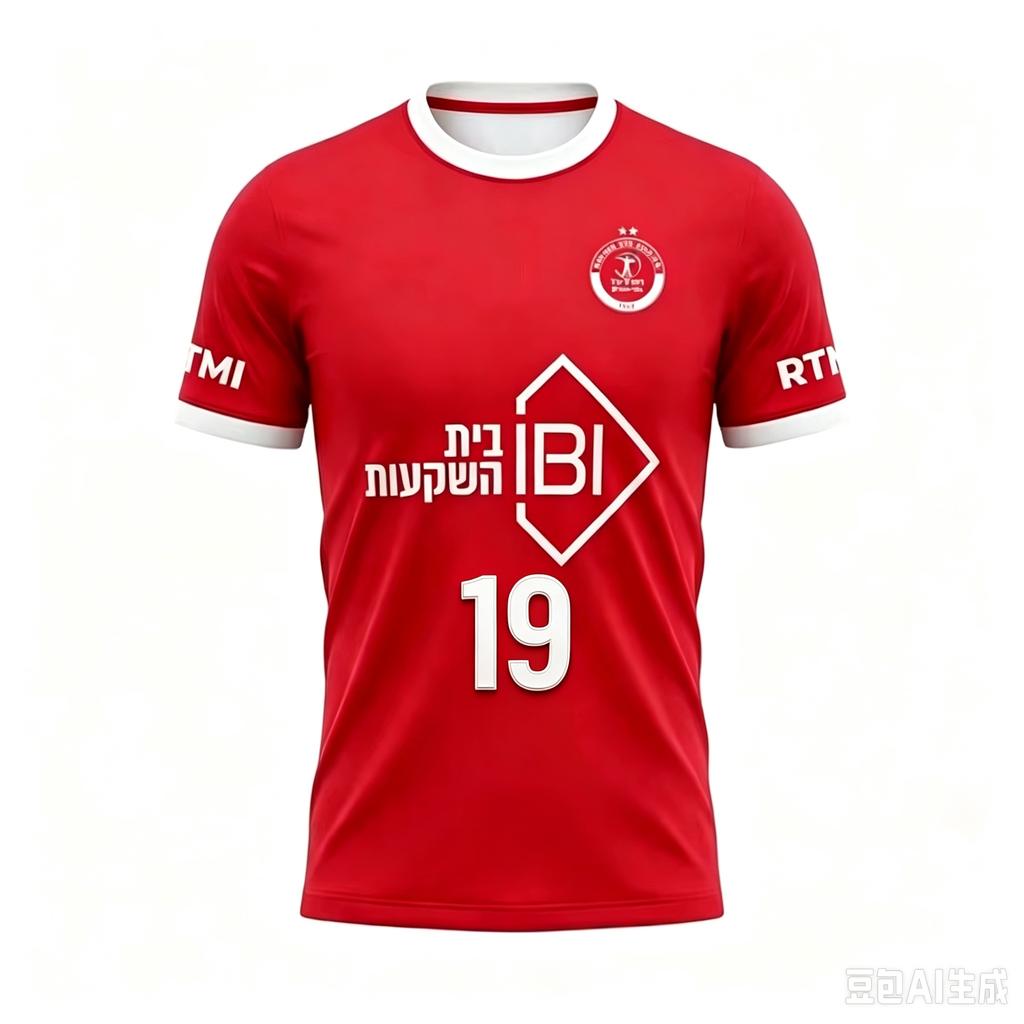 2026 Nueva Camiseta Hapoel Tel Aviv Transpirable Casual Deportiva Camiseta de Entrenamiento de Fútbol Unisex Camiseta de Manga Corta para Aficionados