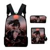 Trendy Popular Cool Dororo 3D Print 3pcs/Set pupil School Bags Laptop Daypack Backpack Inclined shoulder bag Pencil Case
