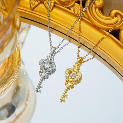 Euroopa-Ameerika Kerge Luksus Titaanterasest Nutivõtme Kaelakee - Moodne, Mitmekülgne, Mittepleekiv Luukett Ehted