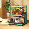 Creative Coffee  Building Blocks Set with Mini Figures, 1228 PCS Detailed Modular Coffee House Kit