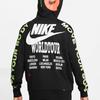 Nike World Tour Graffiti Print Hoodie Unisex Tops Black DA0932-010