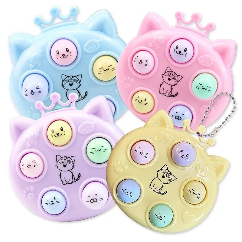 Mini Breloczek do Gry Gra Pamięciowa Chomika Zabawka Fidget dla Dzieci Dorosłych Gra Przenośna Whack-a-mole Redukcja Stresu dla Dziecka Dorosłych