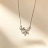 Elegant Cat Pendant Necklace: Fresh Design with Micro-Set Zircons for Women - Light Luxury & High-End Feel; Perfect Clavicle Chain Accessory.