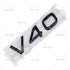 Gloosy V40 V50 V60 V90 Emblem Trunk Label Car Stickers For Volvo Accessories Rear Trunk Logo Displacement Decal Car Styling