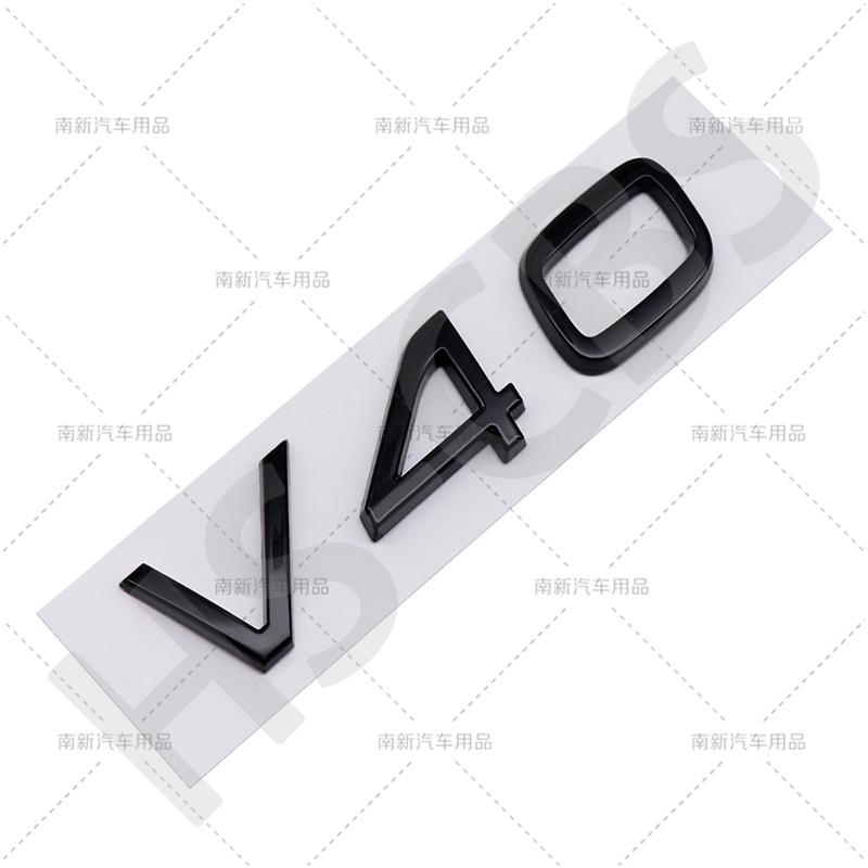 Gloosy V40 V50 V60 V90 Emblem Trunk Label Car Stickers For Volvo Accessories Rear Trunk Logo Displacement Decal Car Styling