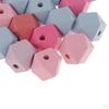 Dyed Faceted Wooden Beads Geometric Bead Accessories 2 Sizes -