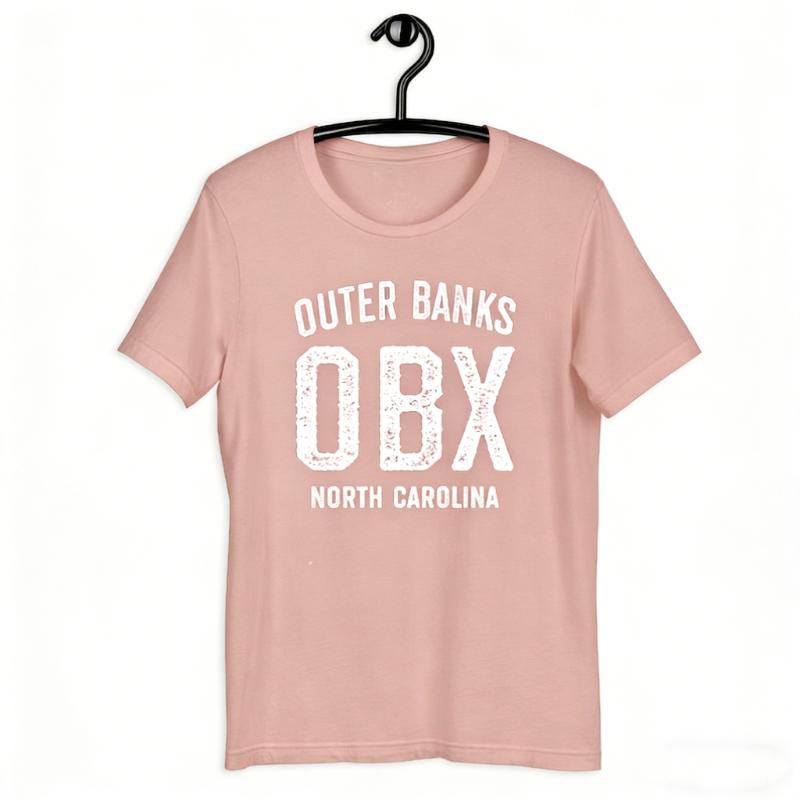Outer Banks OBX TShirt North Carolina Vacation Unisex Tee Simple Letters Printed Tshirt Tops Cotton Regular Short Sleeve