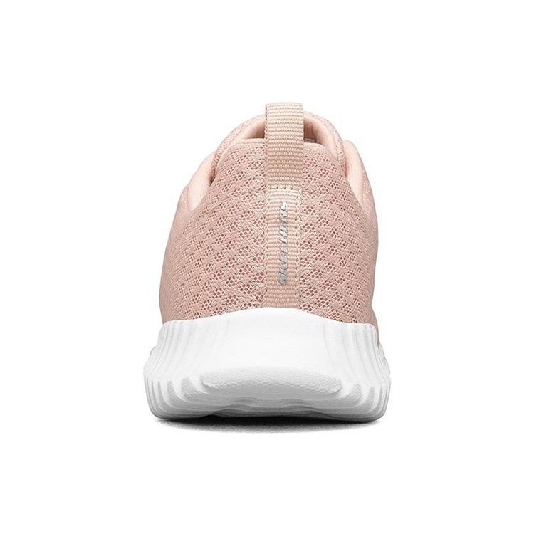 Skechers Social Muse Fitness Comfortable Mesh Shock Absorbing Durable Breathable Low Top Running Shoes Women Sneaker Pink White 8730031-ROS