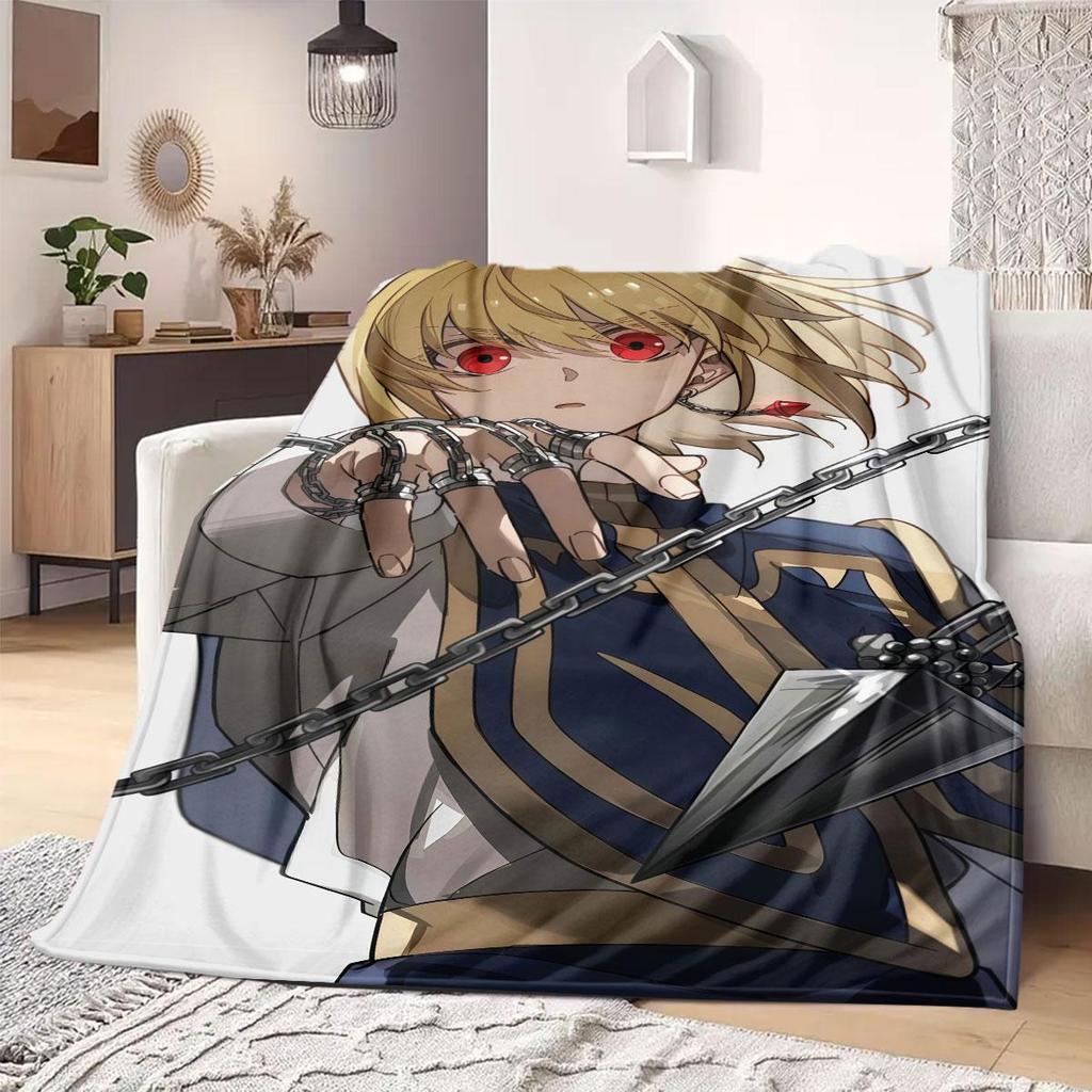 Phantom Troupe Hunter Print Blanket Warm Comfortable Flannel Blanket Suitable for Bedrooms,Sofas,Beds,Chairs,Picnics,Travel