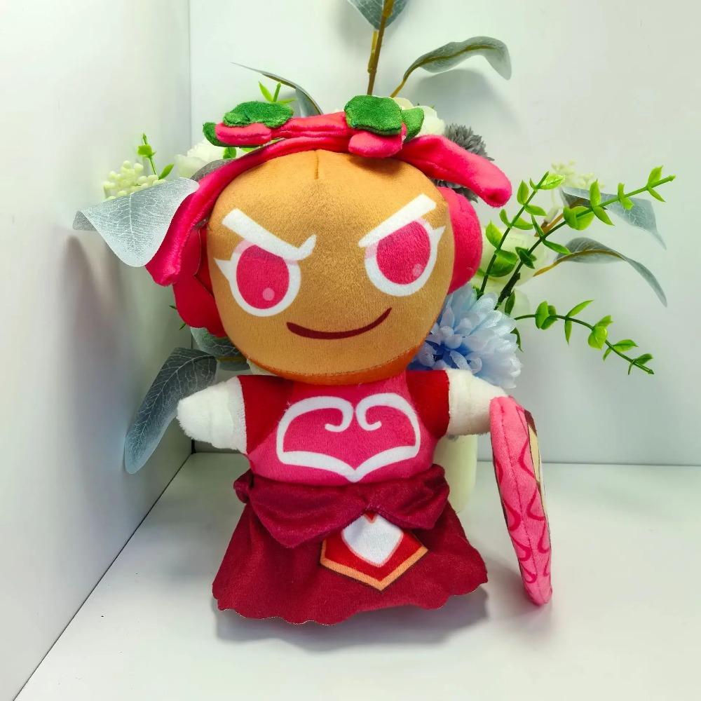 

Cookie Run Red Velvet Cookie Plushies Hollyberry Cookie Stuffed Decorative Plush Toys Peripheral Doll Anime Holiday Gifts