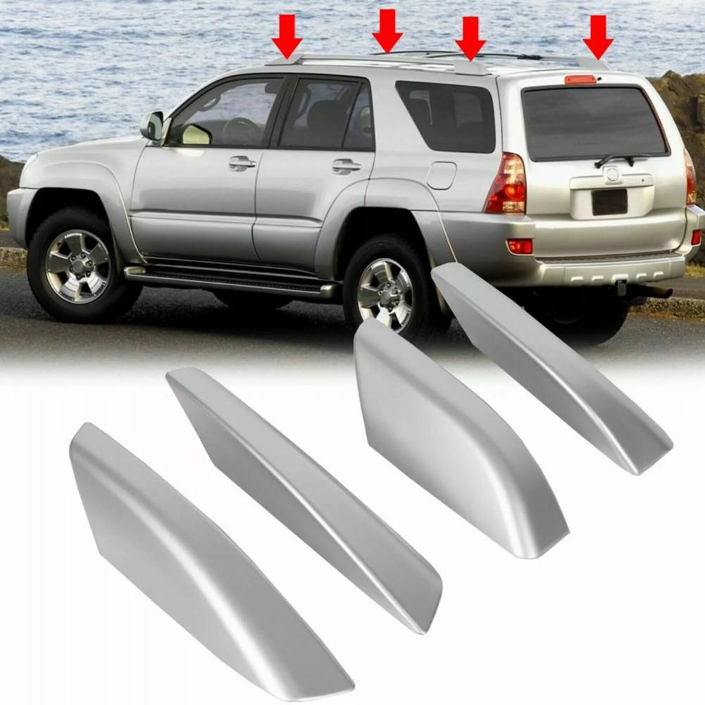 4pcs Roof Rack Bar Rail End Cover Shell Cap For Toyota For 4Runner N210 2003-2009 Car Roof Rack Rail End Covers