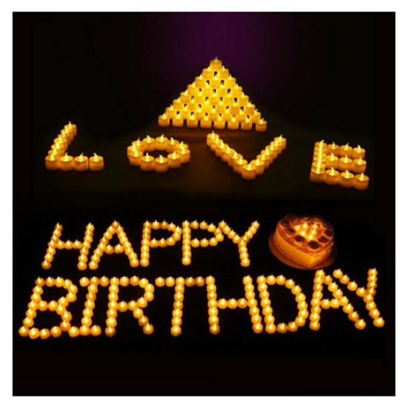 Flameless Led Candle Light Battery Powered Bright Color Lamp Blinking Row Long Lasting Decoration