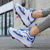 29-40 Children's Four-wheel Sports Shoes Detachable Flat Shoes Children's Skating Roller Skates Shoes for Kids
