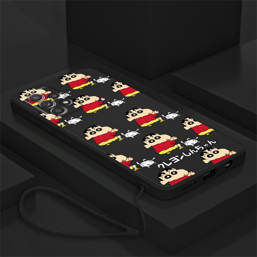 Crayon Cartoon Shin-chan Case for Samsung Galaxy A53 A03 A04 A71 A73 A05 A02s A50 A56 A20s A30s A06 Phone Cover