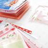 100Pcs 10x10cm Christmas Series Cookie Biscuit Candy Snack Plastic Self-adhesive Xmas Party Gift Bags