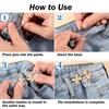 4Sets Pant Waist Tightener Detachable Adjustable Jean Button Waist Buckle Set No Sewing Waistband Tightener for Pants Women