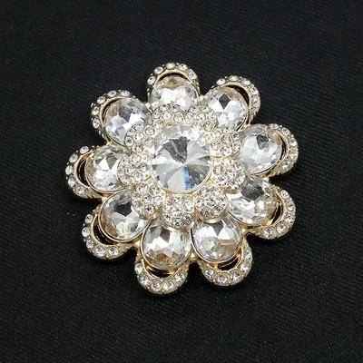 1pcs Large Rhinestone Buttons For Coat Clothing Suit Sewing DIY Accessories