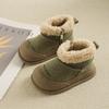 Winter Girls' Non-slip Soft-soled Snow Boots Warm Cotton Shoes Children's Thickened Fleece-lined Cotton Boots