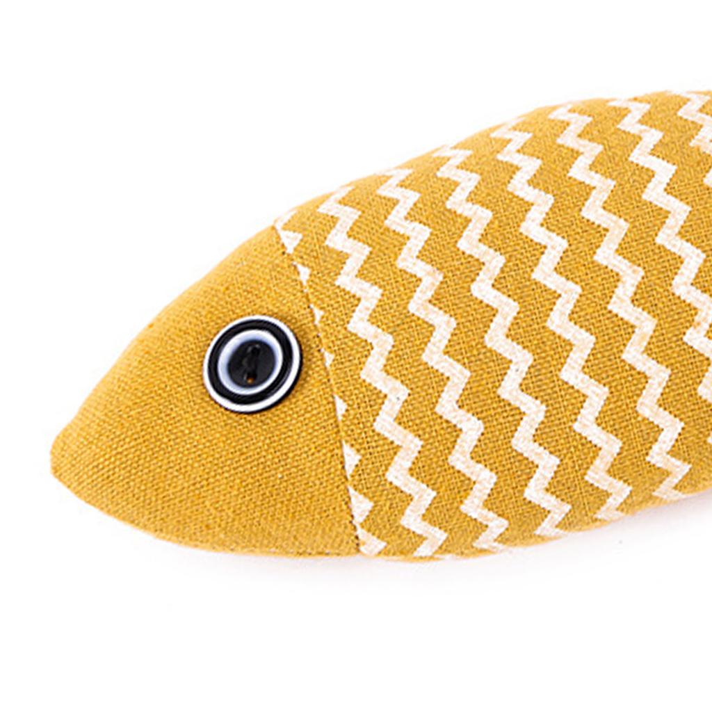 Burlap Fish Catnip Cat Toy Bite Resistant Attract Attention Multifunction Catnip Cat Toys for Cat