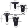 Compatible with VW Passat Magotan Lavida Tiguan Engine Splash Shield Screw Base Fender Liner Clip