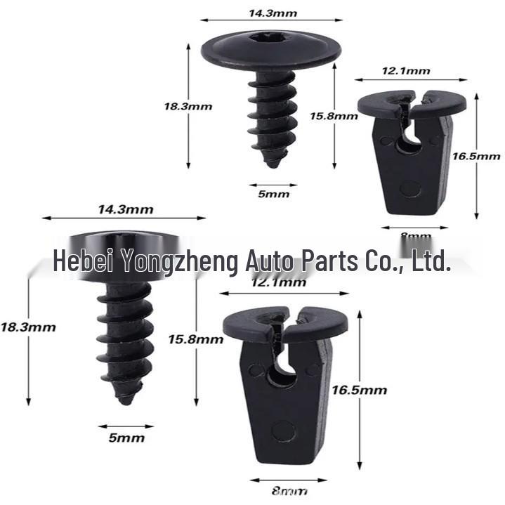 Compatible with VW Passat Magotan Lavida Tiguan Engine Splash Shield Screw Base Fender Liner Clip
