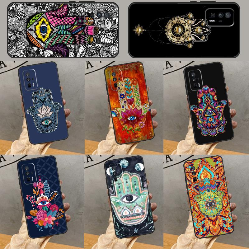 Hamsa Hand Of Fatima Case For Xiaomi 15 Ultra 13 14 11T 12T 13T 14T Pro POCO X7 X3 X5 X6 Pro M6 F5 F6 Pro Cover
