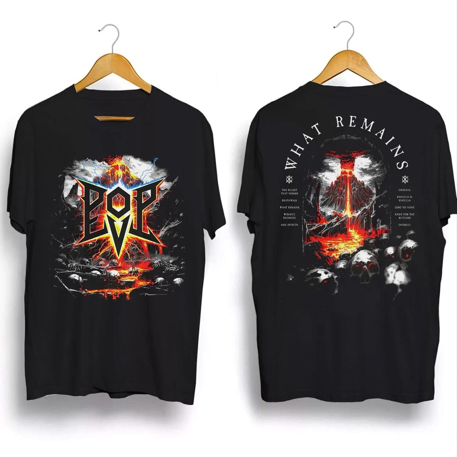 

РАСПРОДАЖА - Футболка группы Pop Evil What Remains North America Tour 2025 Полный размер 3XL