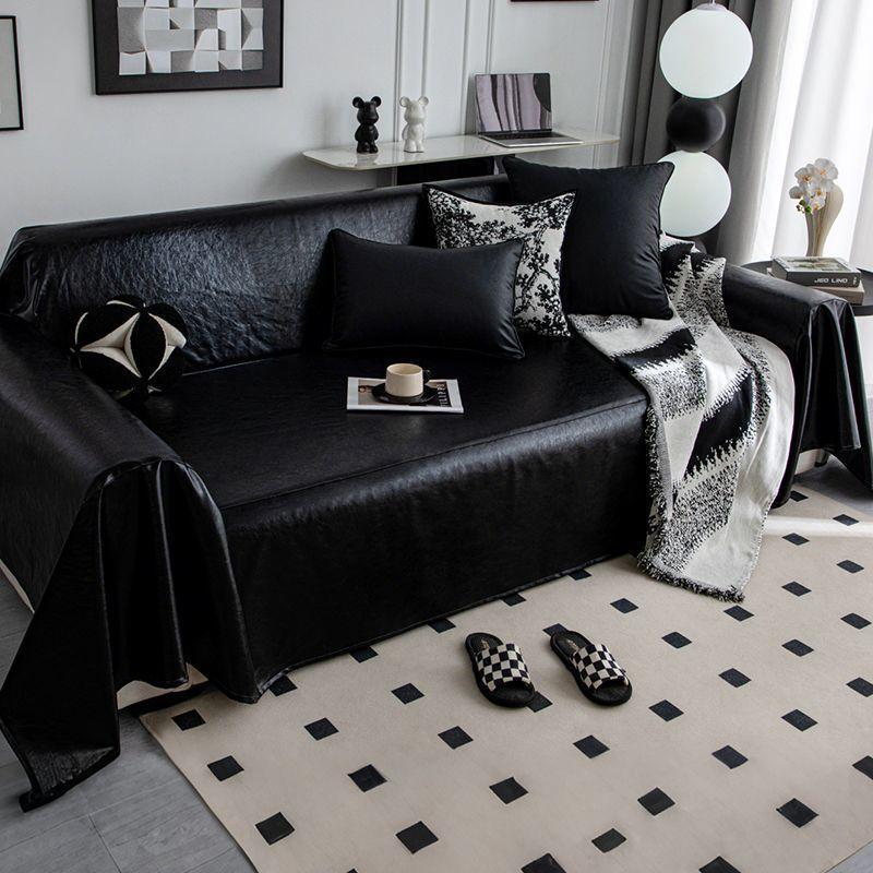 1-teiliger Stil Kunstleder Sofabezug Handtuch Wohnheim Schmuck Haustier Anti-Beschädigung Zweisitzer-Polster Anti-Staub Zusammen mit Feuchtigkeitsbeständig Settee 180x200cm