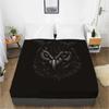 Mattress Cover Fitted Sheet With Elastic Band Bed Sheets Bedding Linens Queen King Size Bedsheet 90/150/160X200CM Black Horse