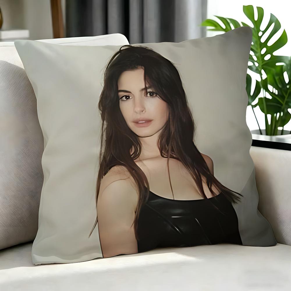 movie Anne Hathaway Cushion Cover Cushion Cover Set Pcs x x x Pillowcase Decorative Sofa Home Decor