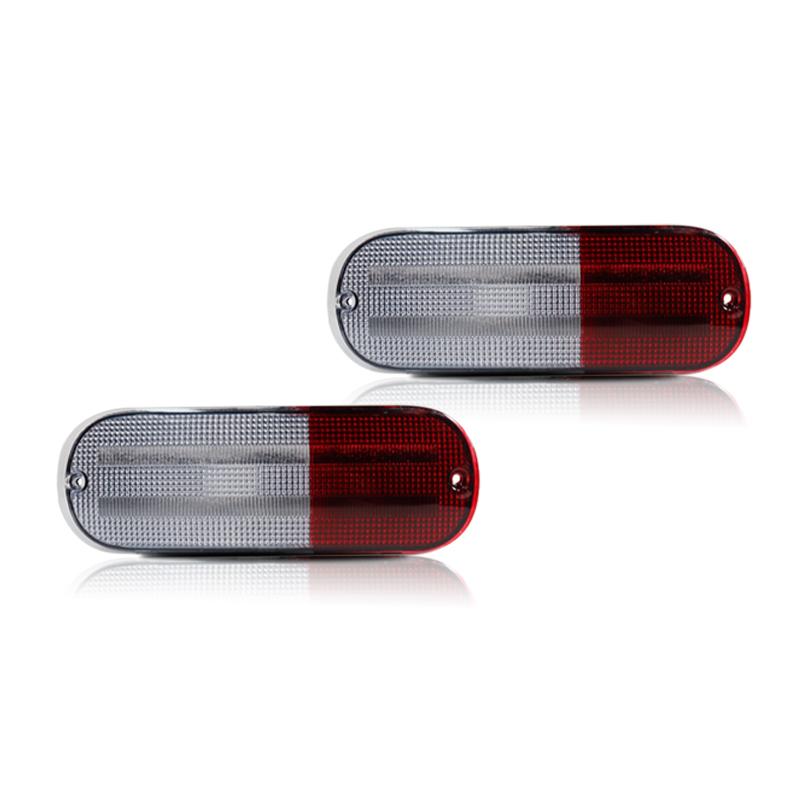 

Car Rear Bumper Reflector Light Backup Reverse Light Housings For 2001 2002 2003 2004 2005 Chrysler PT Cruiser, No Bulb / Socket Clear Red Lens
