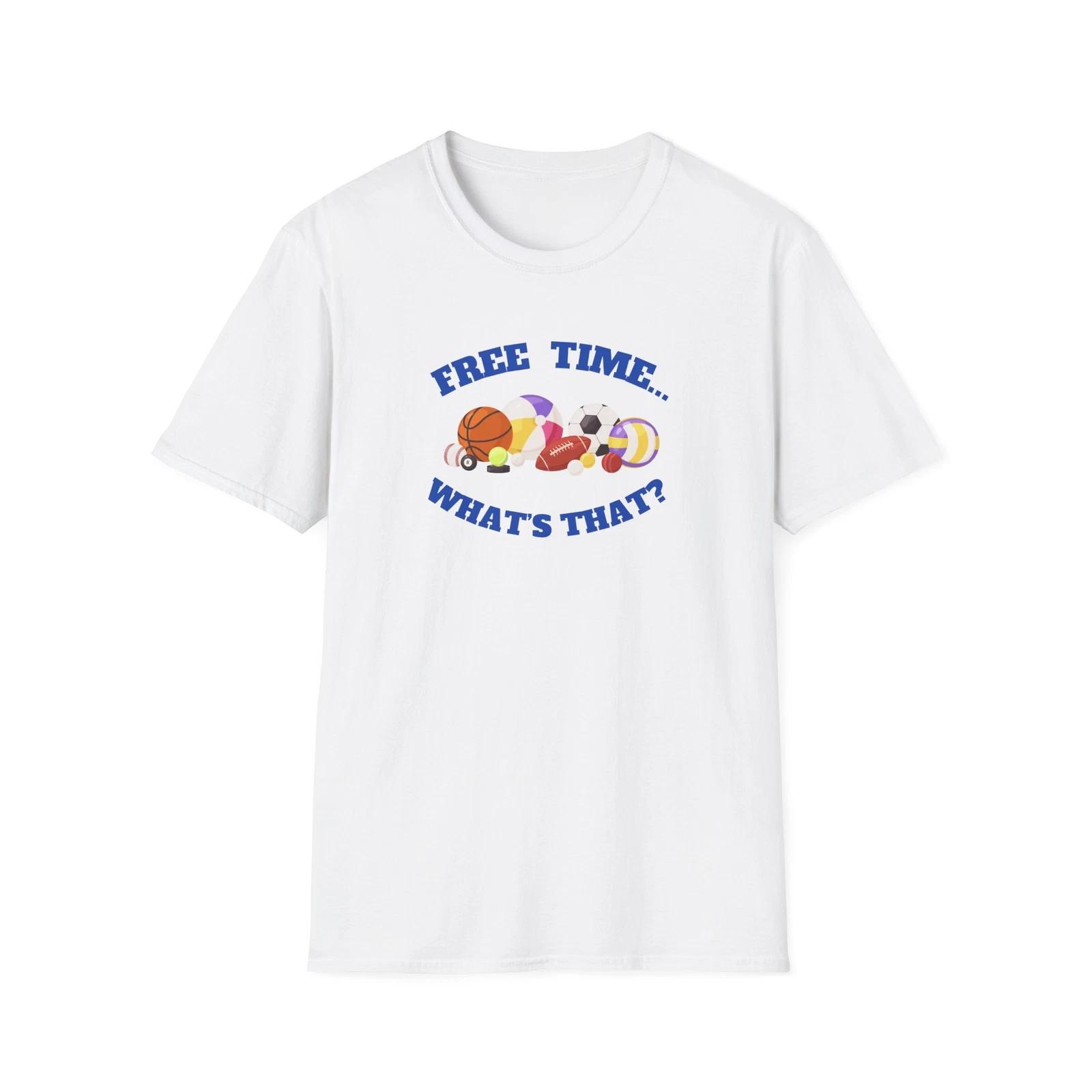 Free Time T-Shirt, Funny Quote Tee, Casual Wear, Perfect for Weekends and Dads M