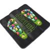 Walk Stone   Mat PP Stone Road Foot   Pad Black