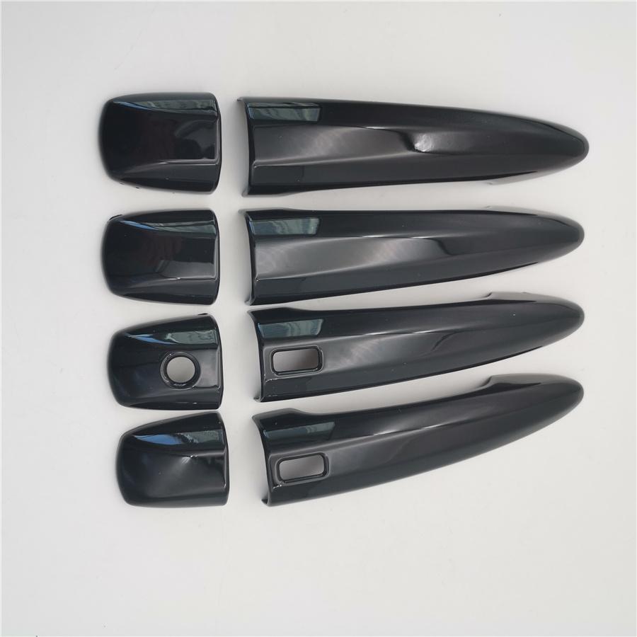 For Nissan Altima 2019 2020 Glossy Black Side Smart Lock Door Handle Covers Trim