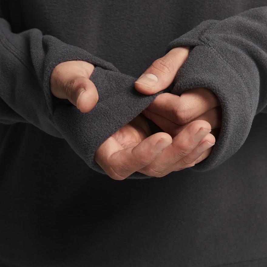 Nike ACG Series Wolf Tree Solid Logo Long Sleeve Hoodie American Vintage Sweatshirt Men Hoodies Coal-Black DQ5780060