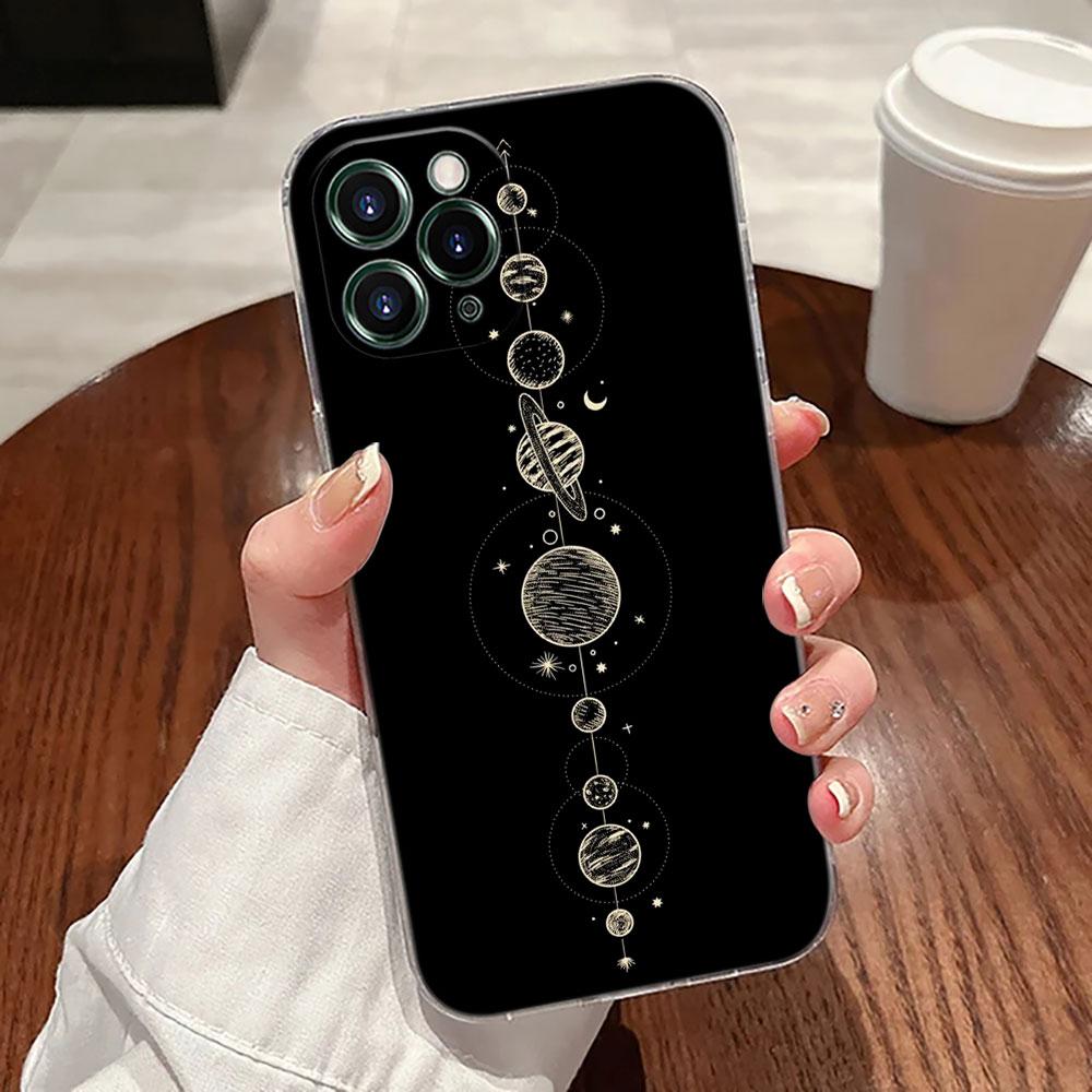 Sun Moon Tarot Card Astrology Magic Case For Apple iPhone 17 16 15 14 13 12 11 Pro Max 16 Plus 16E 17Air 17Pro Phone Cover Funda