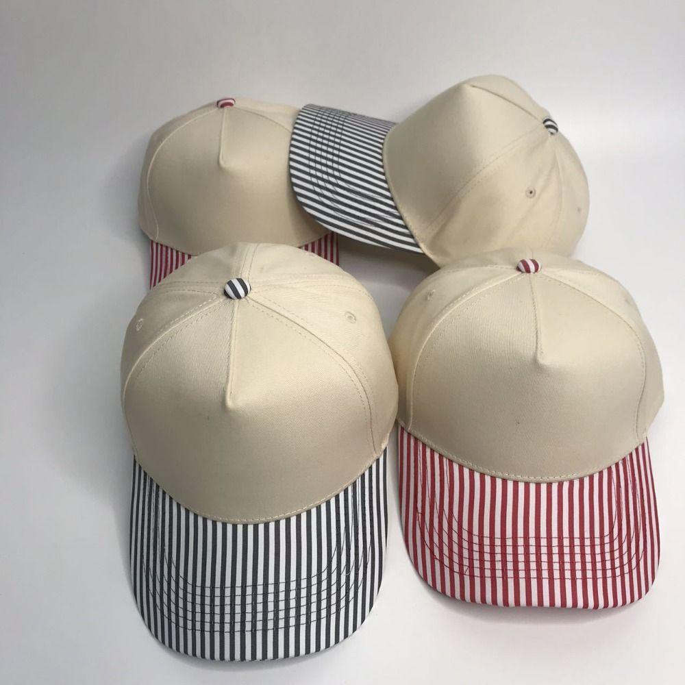 Hip Hop Striped Baseball Hat Creative Sunscreen Hat Casual Sunshade Hat  Girl