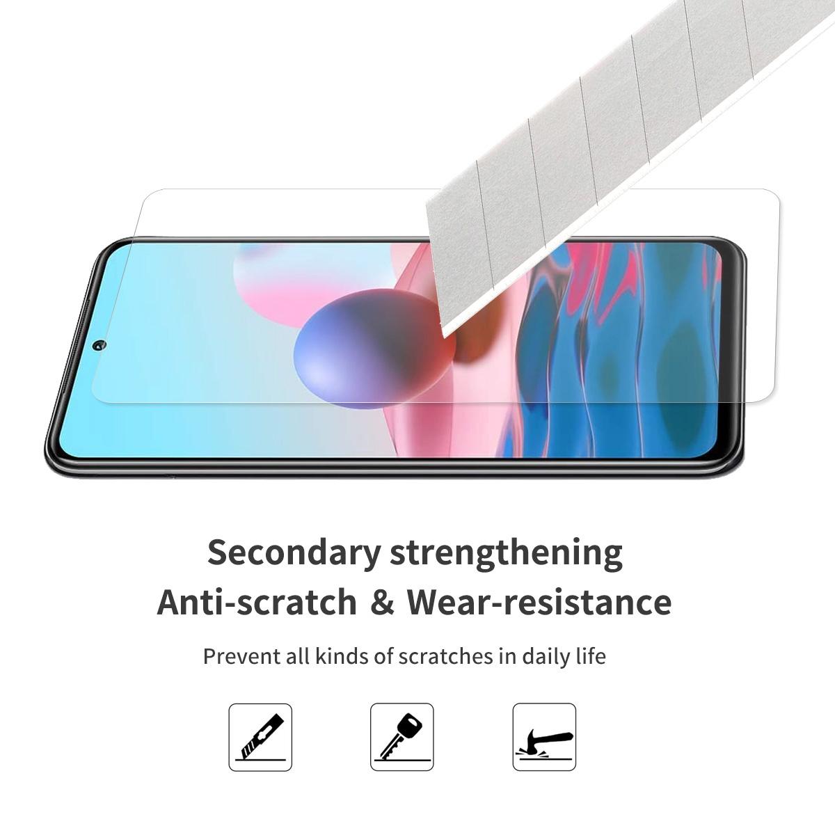 

HAT PRINCE 0.26mm 9H 2.5D Tempered Glass Film Screen Protector for Xiaomi Redmi Note 10S/Note 10 4G Type A
