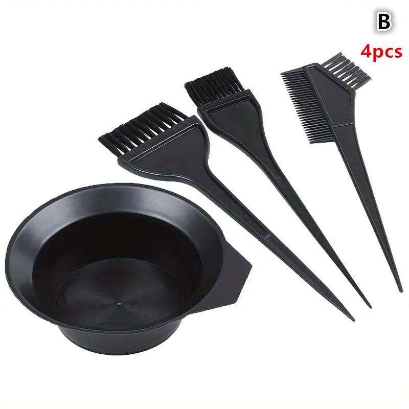 

4/6Pcs Hair Dye Color Brush Bowl Set With Ear Caps Dye Mixer Hair Tint Dying Coloring Applicator Hairdressing Styling Accessorie