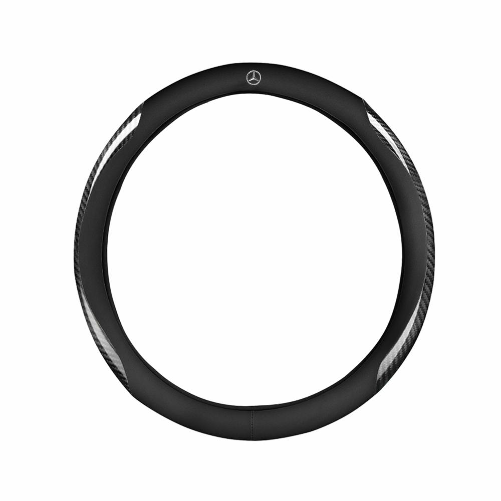 Universal Car Steering Wheel Non Slip Sweat Protector Cover Decoration For Mercedes Benz W204 W124 W201 W202 W205 GLA CLA AMG