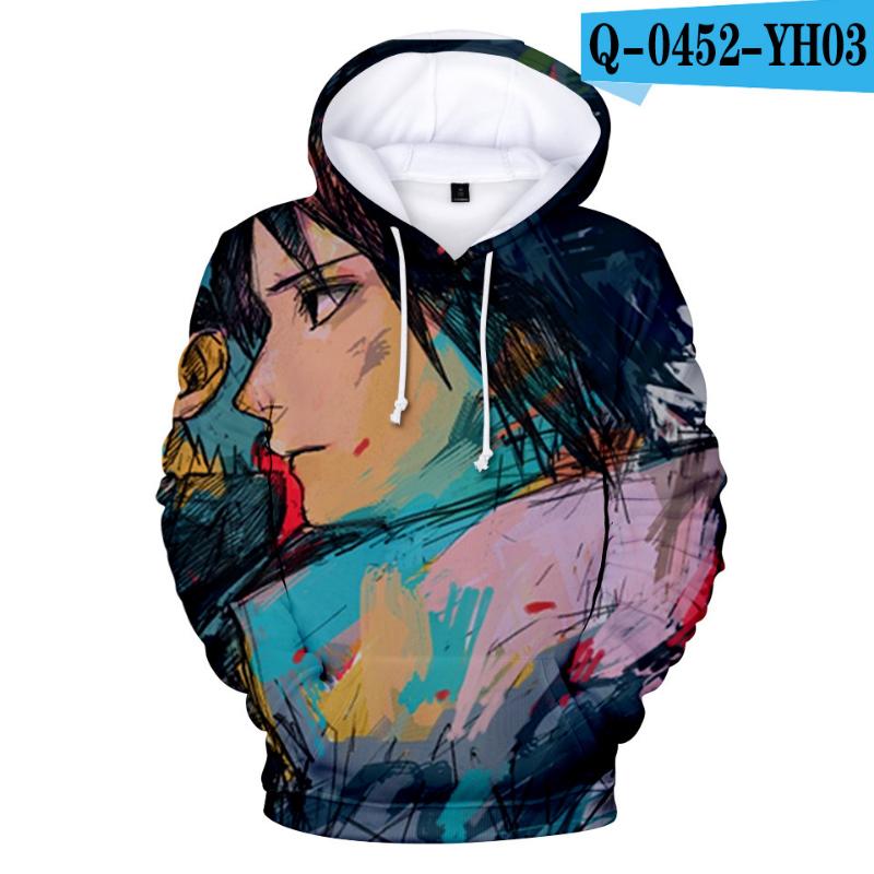 Naruto Sweatshirt Quarta e Sexta Geração 2024 Japonês 3D Com Capuz Para Homens Mulheres Crianças