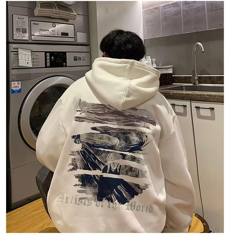 Pánská trendy fleecová mikina s kapucí: Ležérní bunda podzim/zima