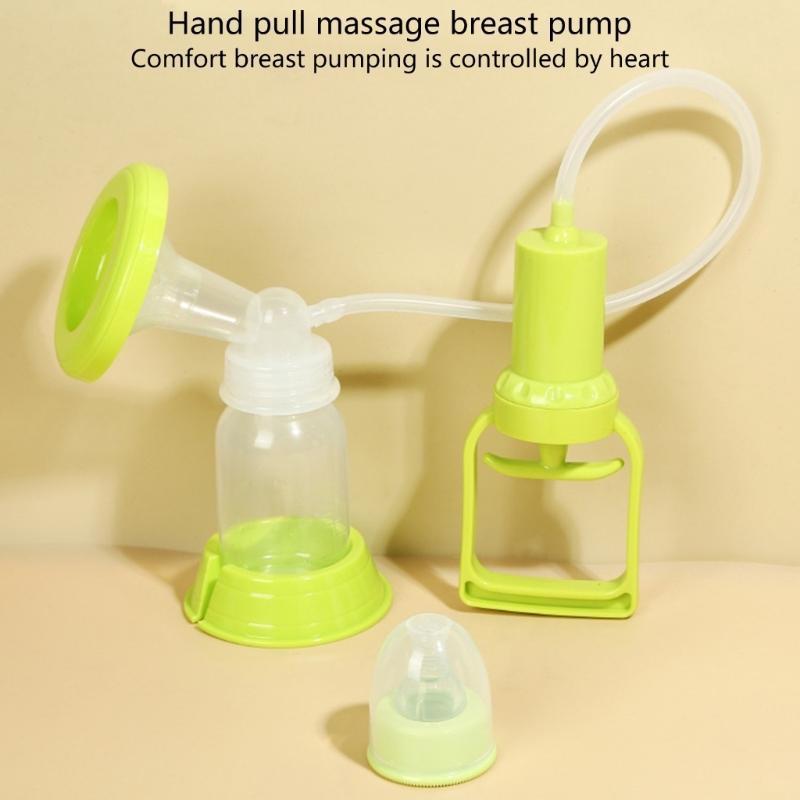 Travel Friendly Manual Breast Pump Comfortable and Safe Hand Pulled Breast Pump Strong Suction for Breastfeeding