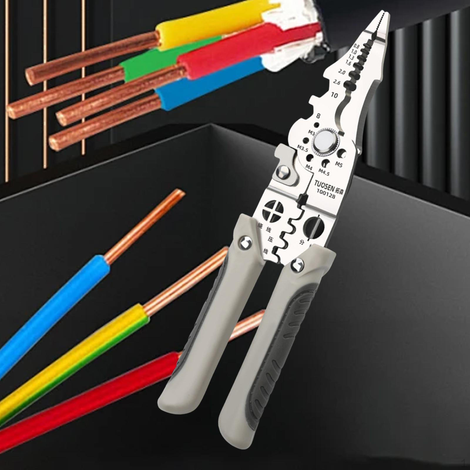 

Инструмент для зачистки проводов, резак, многофункциональный сверхмощный обжимной инструмент для резки кабеля