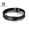 22cm Fashion Genuine Leather Bracelet Men Stainless Steel Office Wrap Bracelet Jewelry Accessories